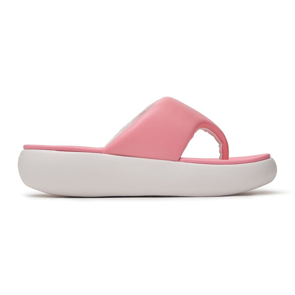  Dép MLB Korea - Base Flip Flops New York Yankees Pink - 3ALPBFL43-43PKS 