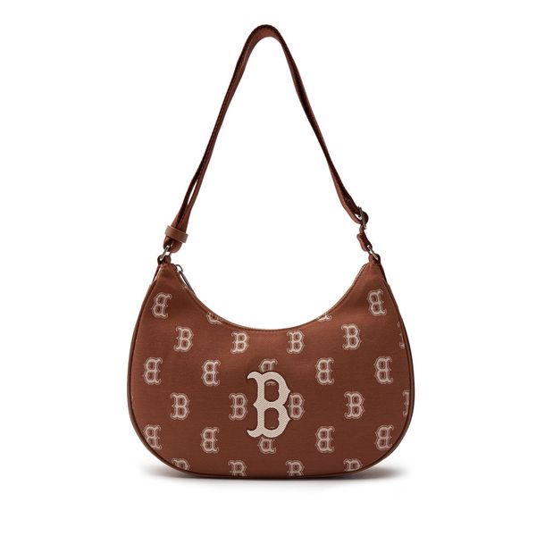  Túi Xách MLB Korea - Classic Monogram Jacquard Large Hobo Bag Boston Brown - 3ABQL023N-43BRS 