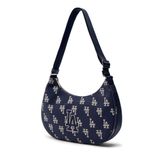  Túi Xách MLB Korea - Classic Monogram Jacquard Large Hobo Bag LA Navy - 3ABQL023N-07NYD 