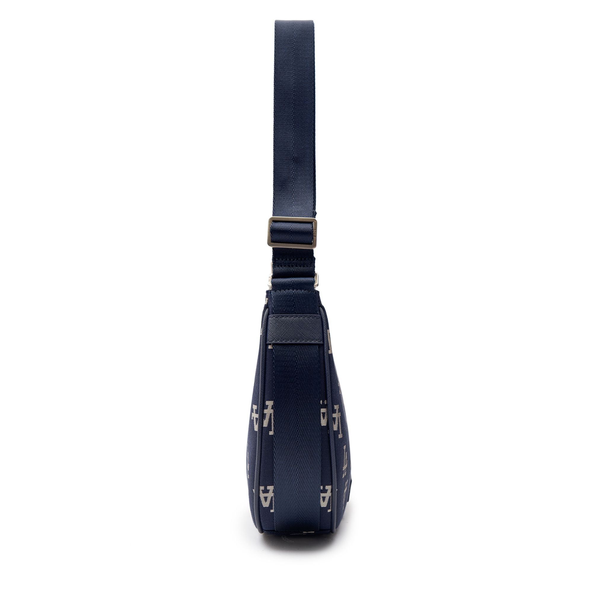  Túi Xách MLB Korea - Classic Monogram Jacquard Large Hobo Bag LA Navy - 3ABQL023N-07NYD 