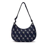  Túi Xách MLB Korea - Classic Monogram Jacquard Large Hobo Bag LA Navy - 3ABQL023N-07NYD 