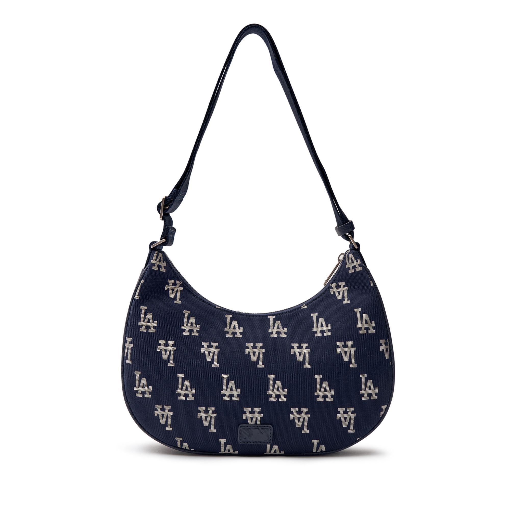  Túi Xách MLB Korea - Classic Monogram Jacquard Large Hobo Bag LA Navy - 3ABQL023N-07NYD 