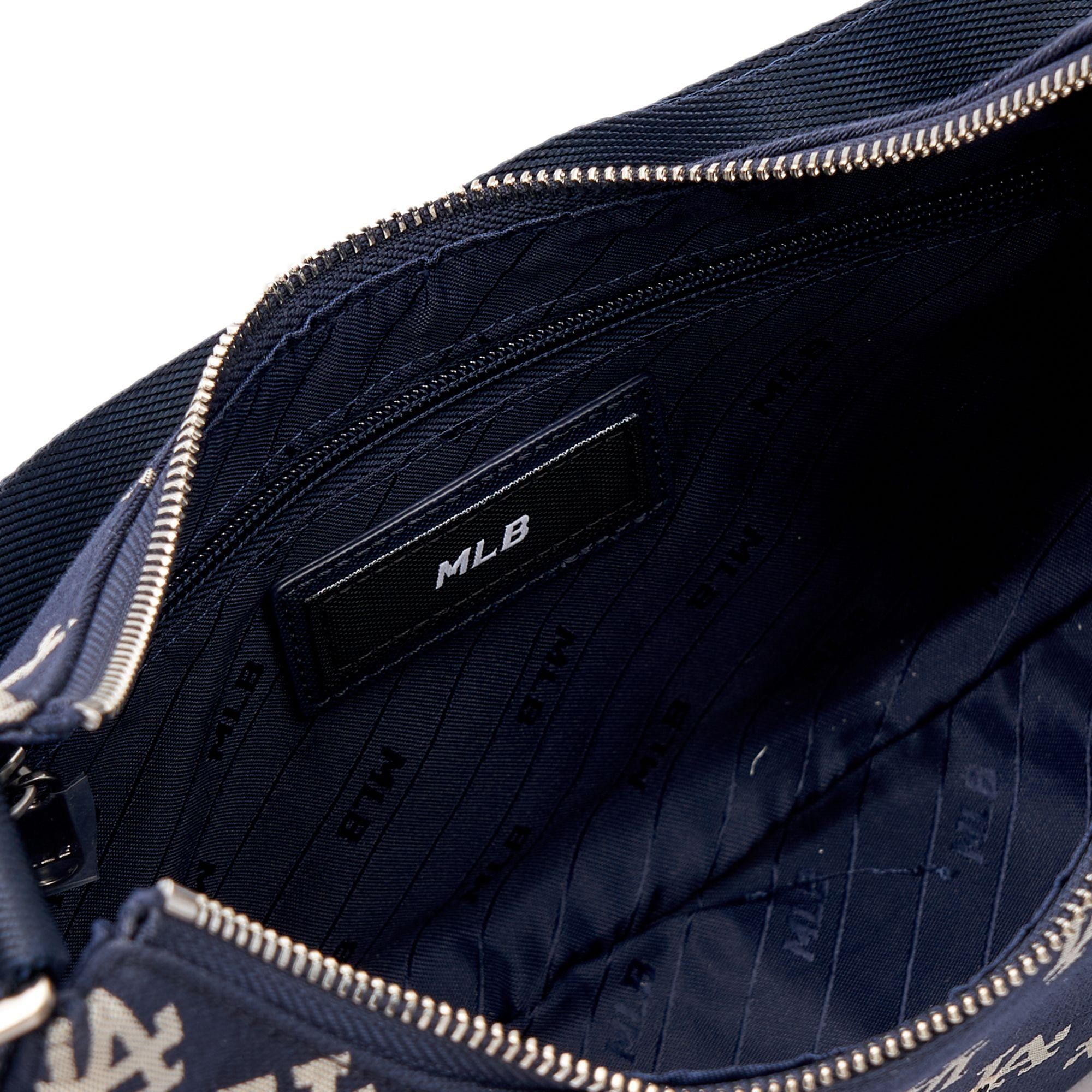  Túi Xách MLB Korea - Classic Monogram Jacquard Large Hobo Bag LA Navy - 3ABQL023N-07NYD 
