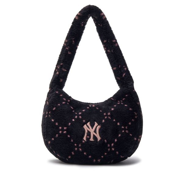 Túi Xách MLB Korea - Dia Monogram Fur Hobo Bag NY Yankees - 3ABQM0836-50BKS