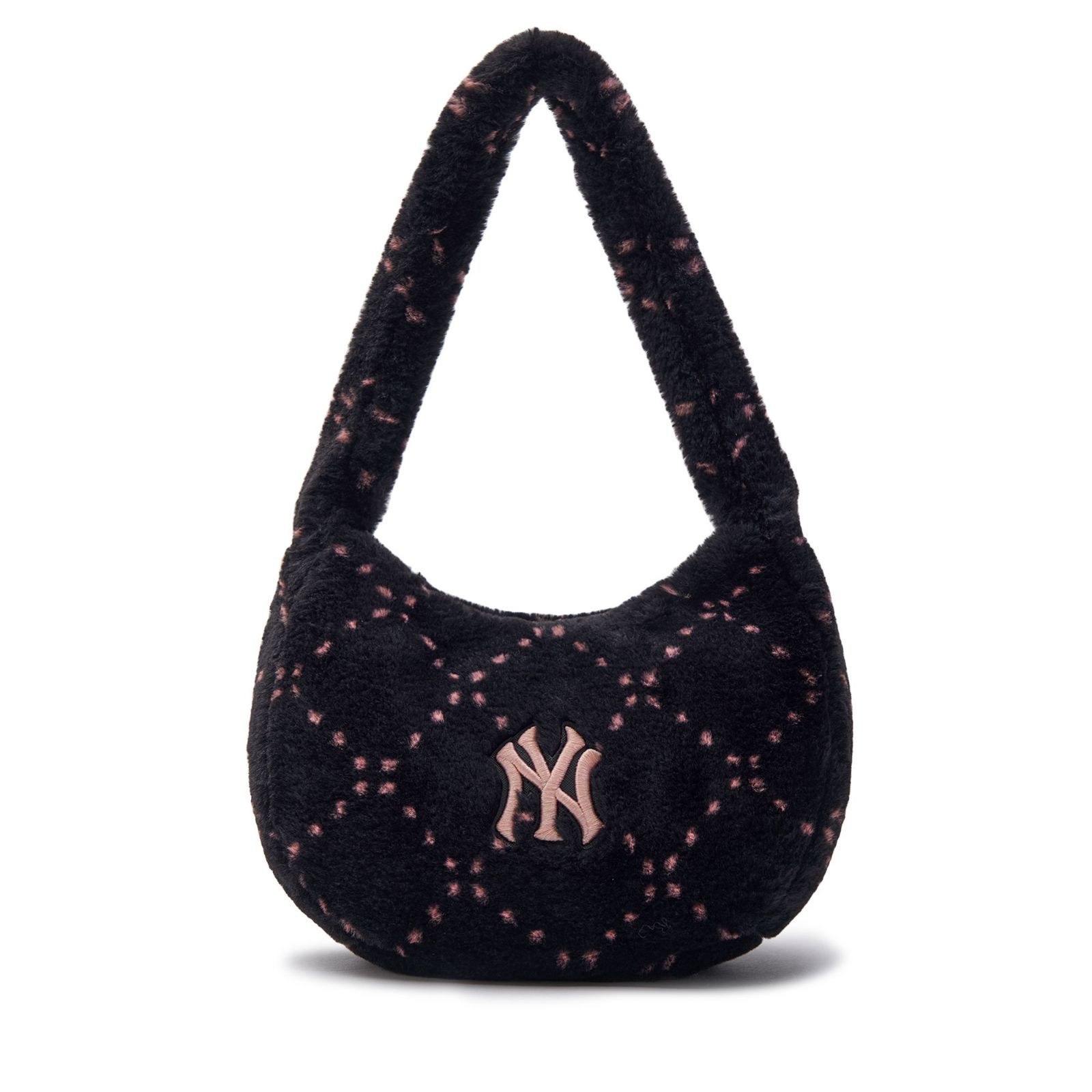  Túi Xách MLB Korea - Dia Monogram Fur Hobo Bag NY Yankees - 3ABQM0836-50BKS 