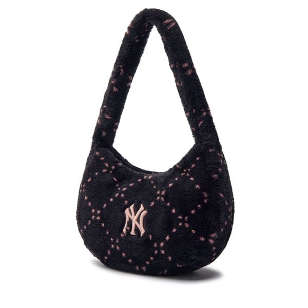 Túi Xách MLB Korea - Dia Monogram Fur Hobo Bag NY Yankees - 3ABQM0836-50BKS