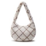  Túi Xách MLB Korea - Dia Monogram Fur Hobo Bag NY Yankees - 3ABQM0836-50CRD 