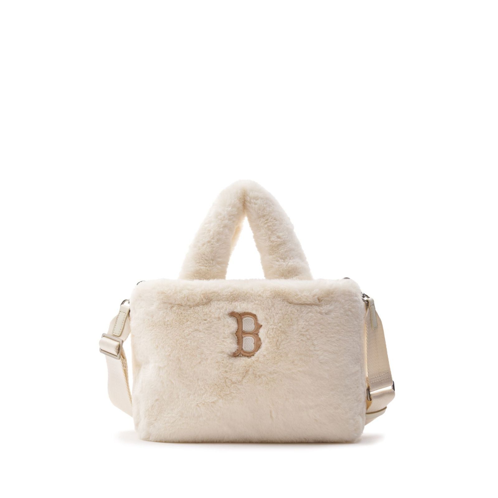  Túi MLB Korea - Basic Fur Fleece Tote Bag NY Yankees - 3AORS0536-43BGL 