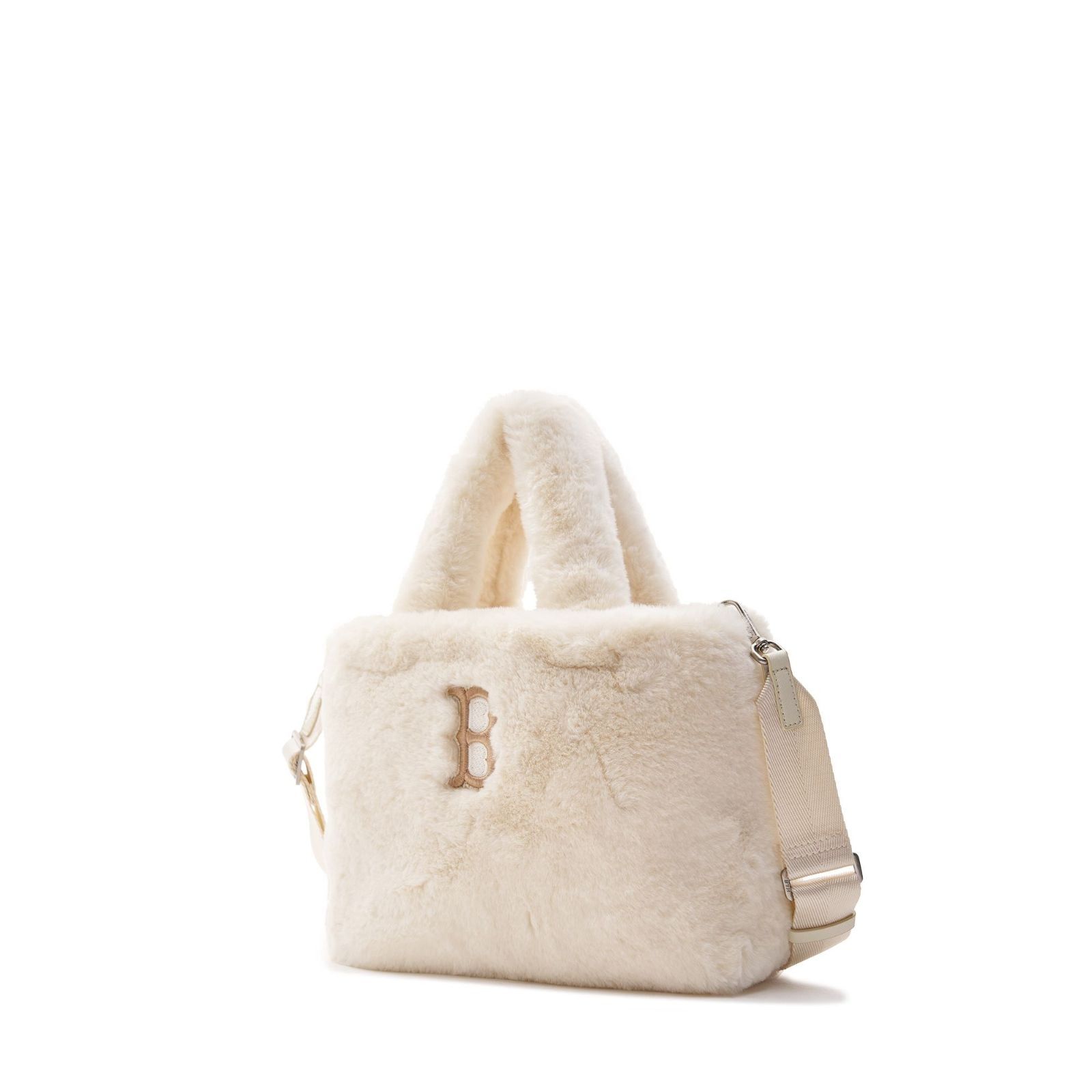  Túi MLB Korea - Basic Fur Fleece Tote Bag NY Yankees - 3AORS0536-43BGL 