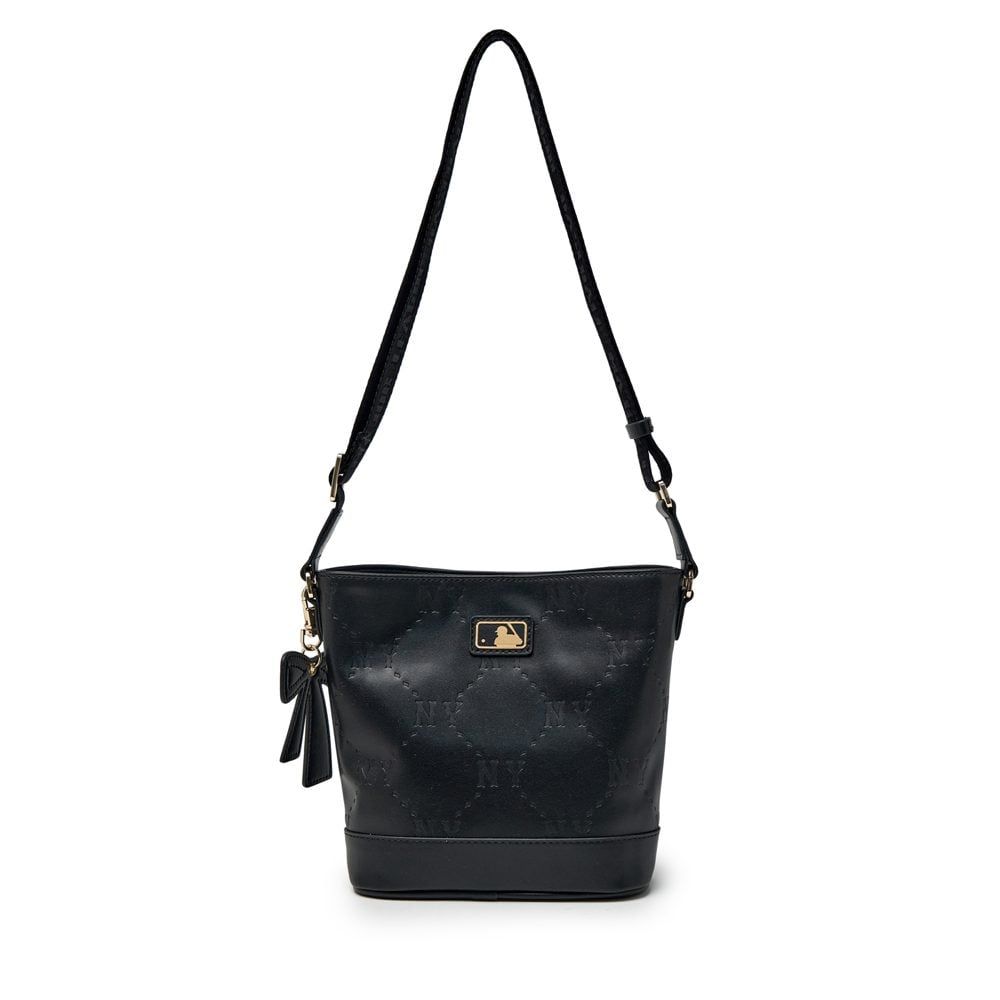  Túi Xách MLB - NY Yankees Monogram Embo Bucket Bag - 7ACRM066N-50BKS 