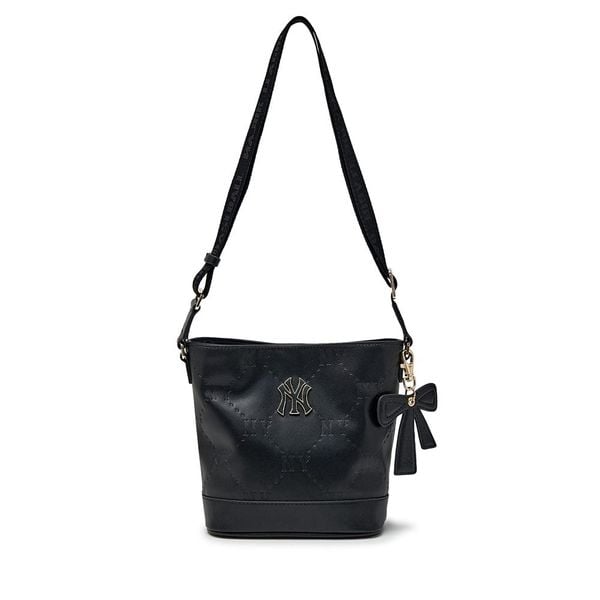 Túi Xách MLB - NY Yankees Monogram Embo Bucket Bag - 7ACRM066N-50BKS