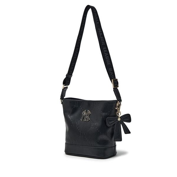 Túi Xách MLB - NY Yankees Monogram Embo Bucket Bag - 7ACRM066N-50BKS