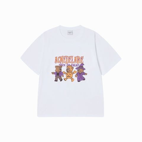 Áo thun [Unisex] ADLV - Acmédelavie AC Bear Friend Halloween White