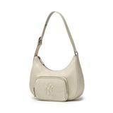  Túi Xách MLB Korea - Basic Vintage Logo Hobo Bag NY Yankees - 3ABQV026N-50CRS 