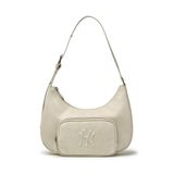  Túi Xách MLB Korea - Basic Vintage Logo Hobo Bag NY Yankees - 3ABQV026N-50CRS 