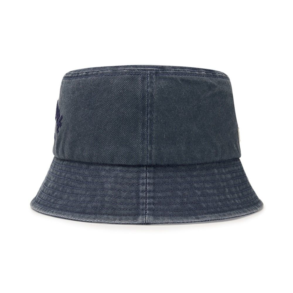  Nón Bucket MLB [Unisex] - Varsity Lettering Color Denim NY - 3AHTDS14N-50INS 