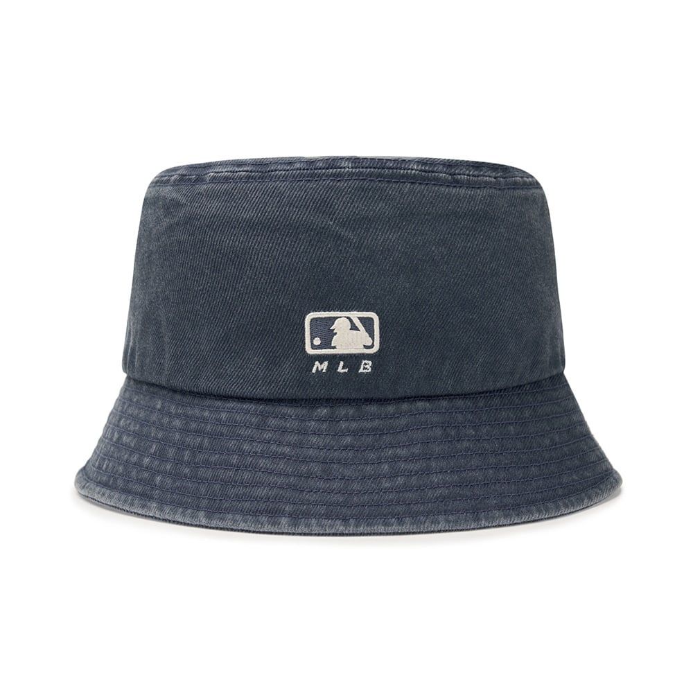 Nón Bucket MLB [Unisex] - Varsity Lettering Color Denim NY - 3AHTDS14N-50INS 