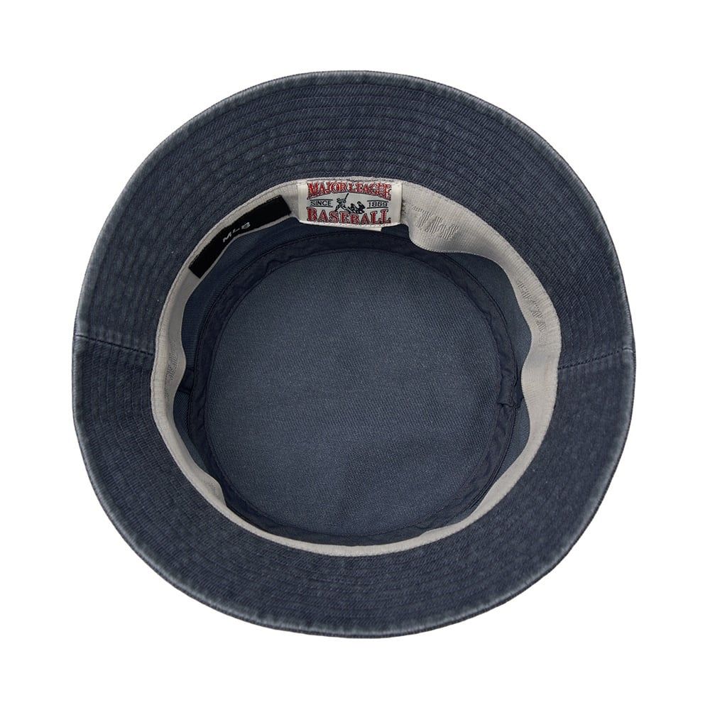  Nón Bucket MLB [Unisex] - Varsity Lettering Color Denim NY - 3AHTDS14N-50INS 