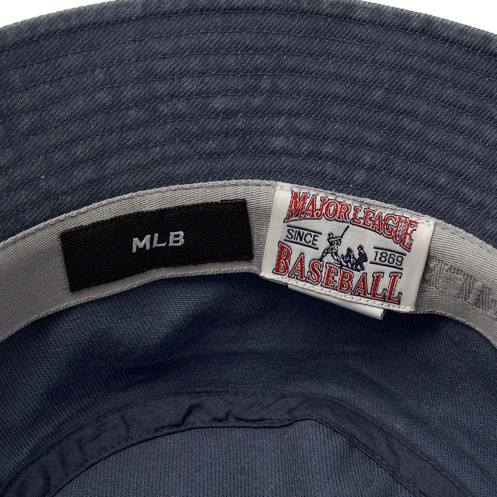  Nón Bucket MLB [Unisex] - Varsity Lettering Color Denim NY - 3AHTDS14N-50INS 