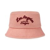  Nón Bucket MLB [Unisex] - Varsity Lettering Color Denim LA - 3AHTDS14N-07PKM 