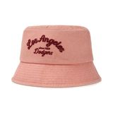  Nón Bucket MLB [Unisex] - Varsity Lettering Color Denim LA - 3AHTDS14N-07PKM 