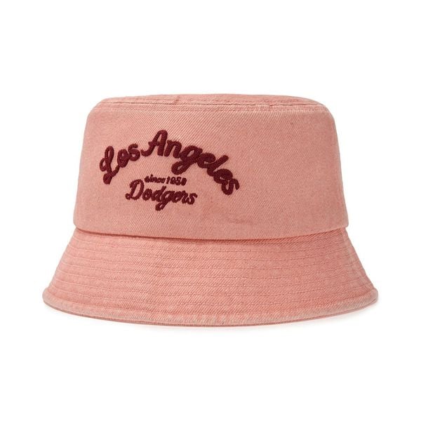 Nón Bucket MLB [Unisex] - Varsity Lettering Color Denim LA - 3AHTDS14N-07PKM