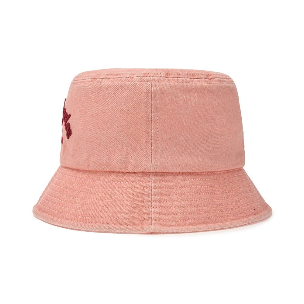  Nón Bucket MLB [Unisex] - Varsity Lettering Color Denim LA - 3AHTDS14N-07PKM 