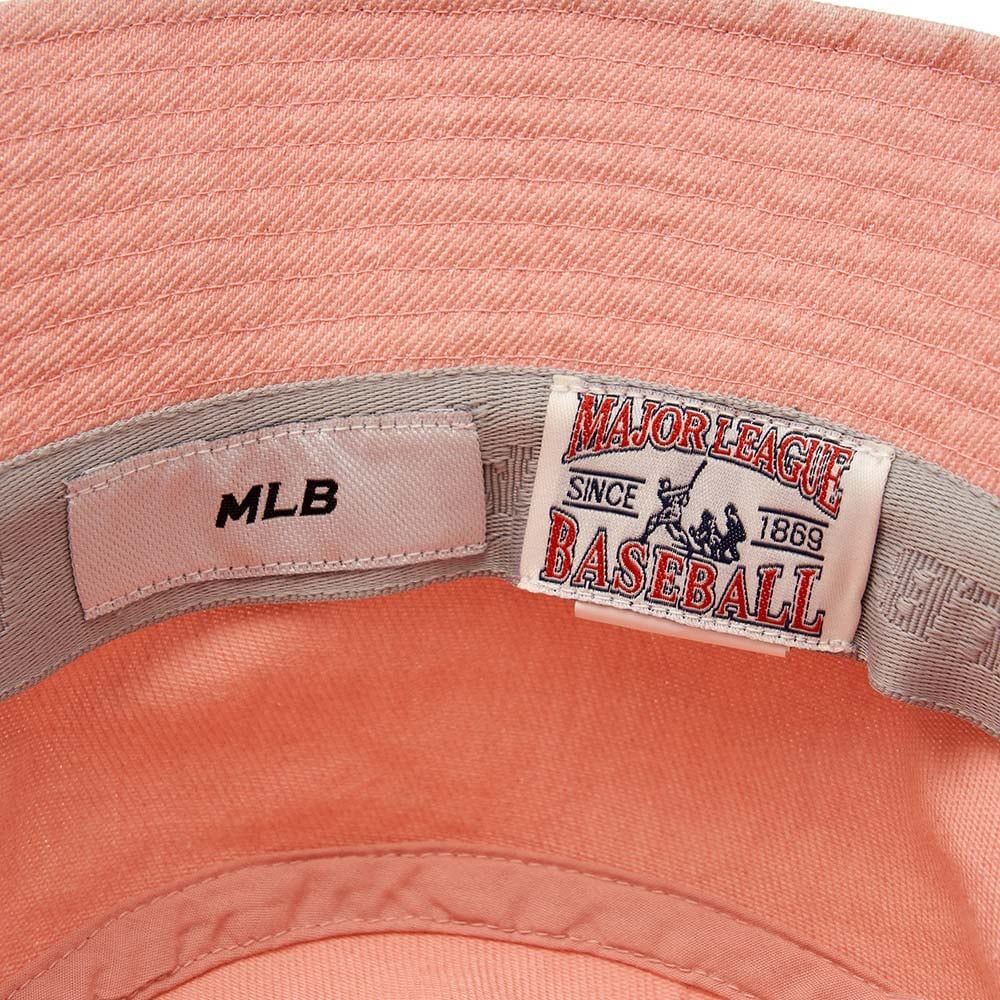  Nón Bucket MLB [Unisex] - Varsity Lettering Color Denim LA - 3AHTDS14N-07PKM 