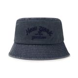  Nón Bucket MLB [Unisex] - Varsity Lettering Color Denim NY - 3AHTDS14N-50INS 