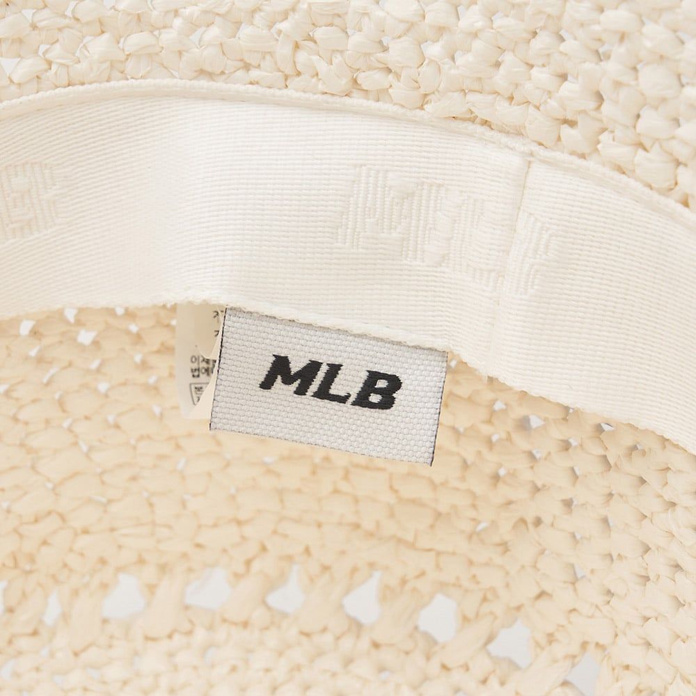  Nón Bucket MLB Raffia Crochet LA - 3AHTR0243-07IVS 