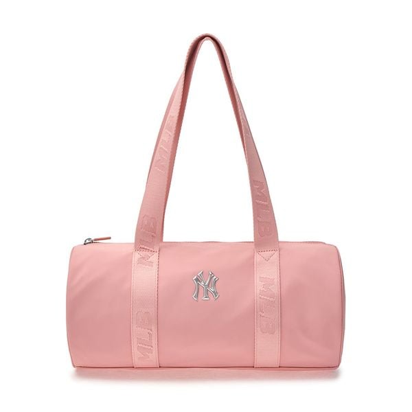 Túi Trống MLB Korea Nylon Sportive Round Shoulder Bag NY Yankees Pink - 3ABQL024N-50PKM
