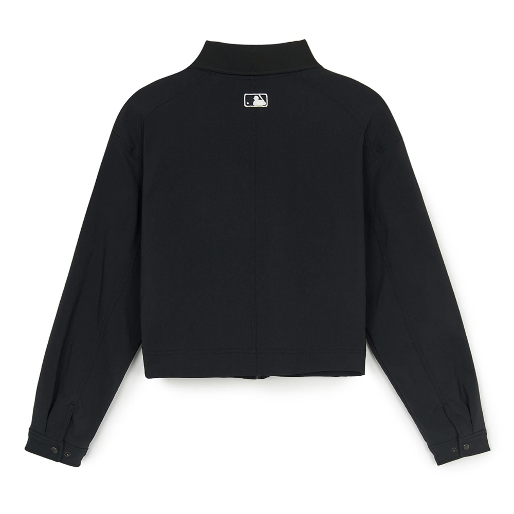  Áo Khoác MLB [Nữ] - Basic Collared Crop Work Jacket NY - 3FJPB0146-50BKS 