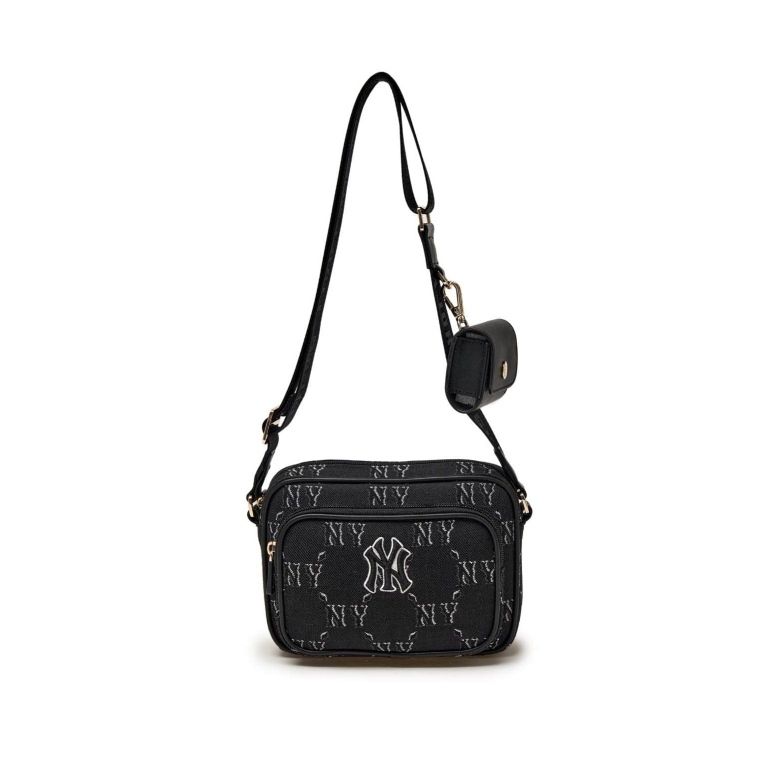  Túi MLB Diamond Monogram Camera Bag NY Black - 7ACRMDH5N-50BKS 