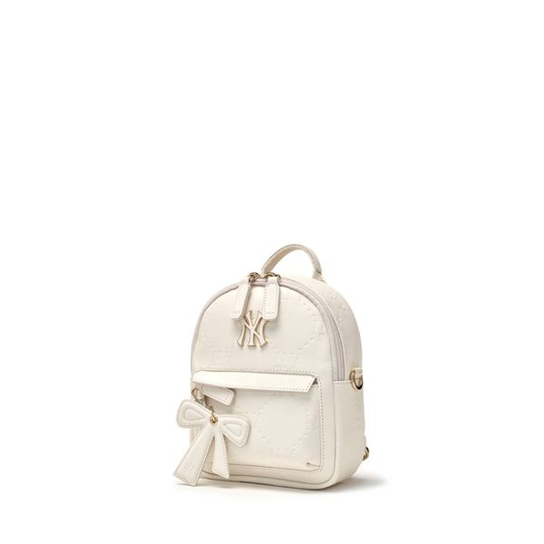 Balo MLB Korea Basic Pu Embo Mini Backpack NY Yankees - 7ABKM036N-50CRS