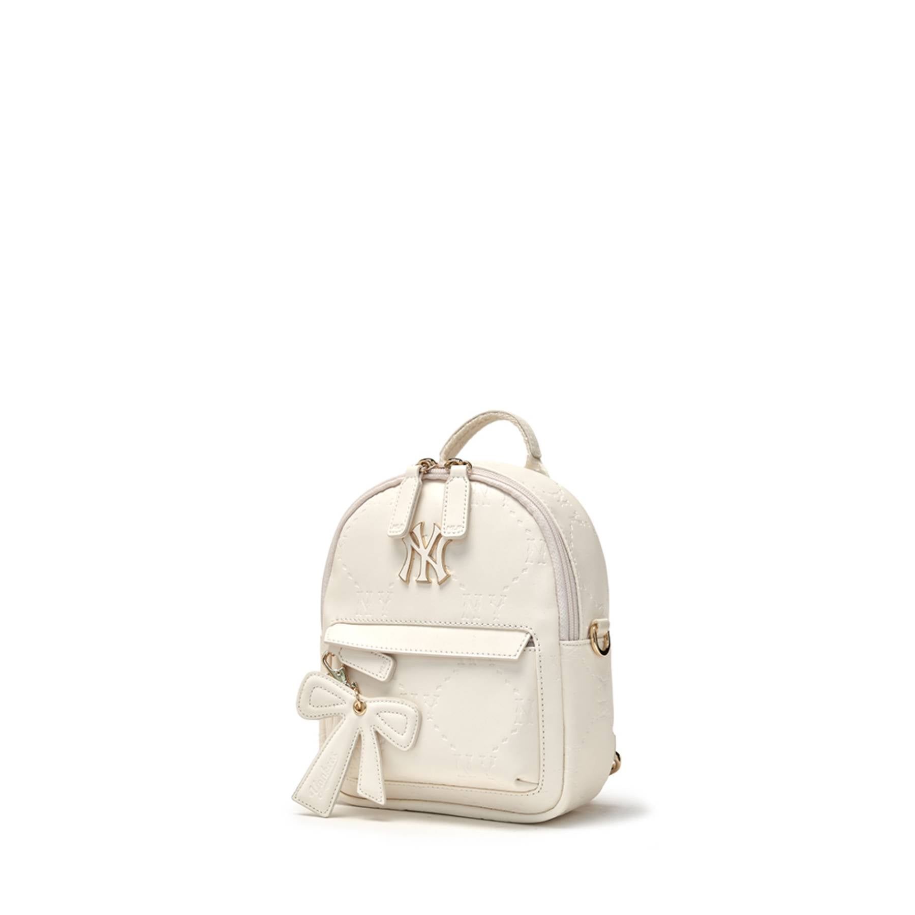  Balo MLB Korea Basic Pu Embo Mini Backpack NY Yankees - 7ABKM036N-50CRS 