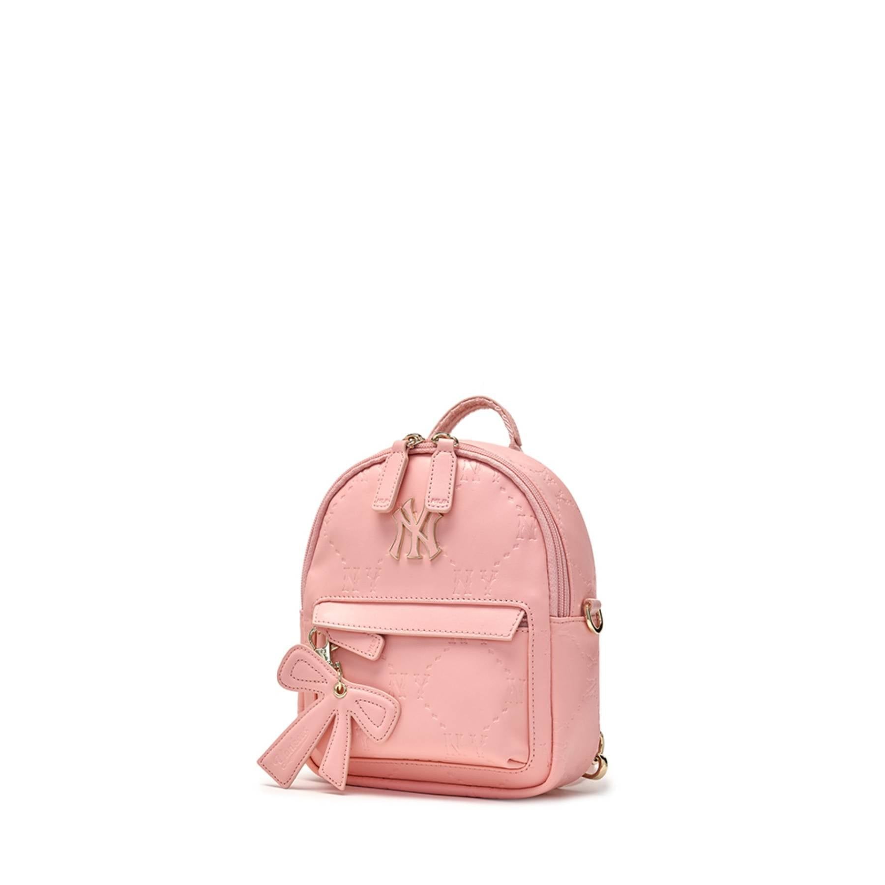  Balo MLB Korea Basic Pu Embo Mini Backpack NY Yankees - 7ABKM036N-50PKL 