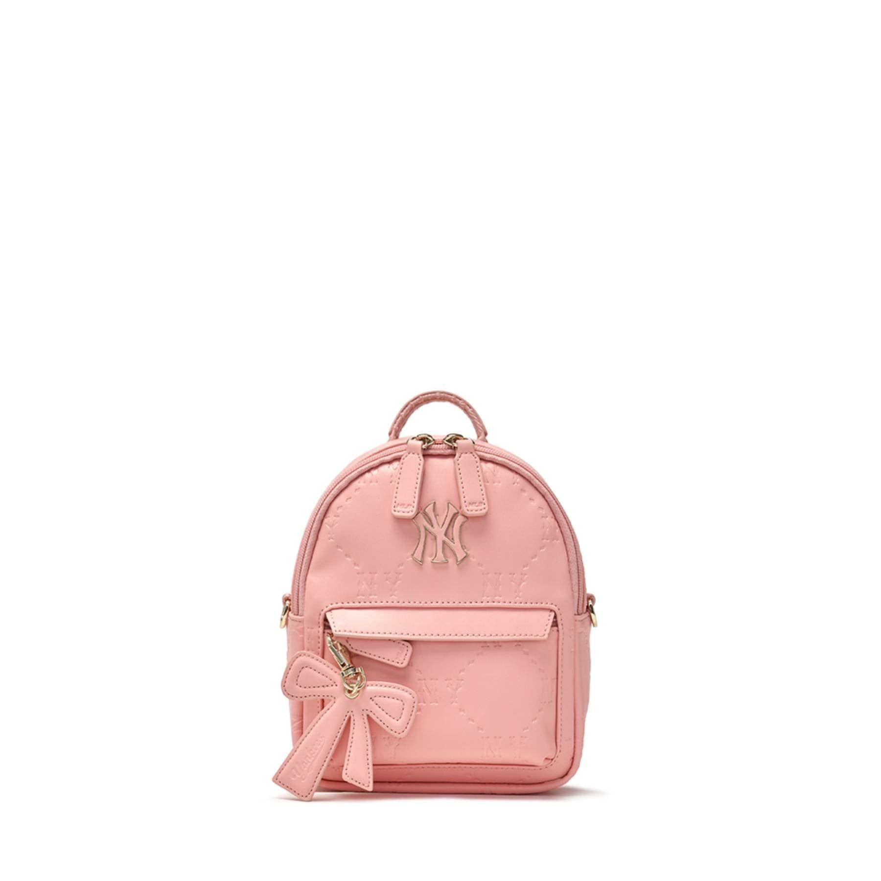 Balo MLB Korea Basic Pu Embo Mini Backpack NY Yankees - 7ABKM036N-50PKL 