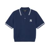  Áo Polo Crop MLB Korea [Nữ] - Basic Crop Collared NY - 3FPQB0243 