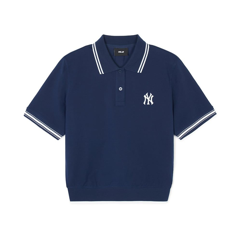  Áo Polo Crop MLB Korea [Nữ] - Basic Crop Collared NY - 3FPQB0243 