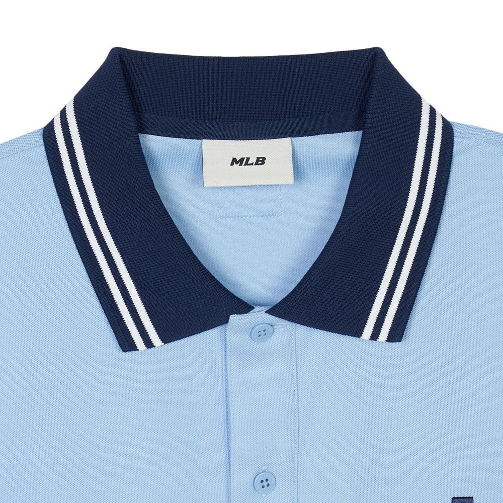  Áo Polo MLB [Unisex] - Basic Color-Blocked Comfortable Fit NY - 3APQB0243-07SBS 