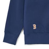  Áo Sweater MLB Korea - Varsity Overfit Half-Zip Boston Navy - 3AMTV0341-43NYS 