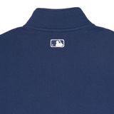  Áo Sweater MLB Korea - Varsity Overfit Half-Zip Boston Navy - 3AMTV0341-43NYS 