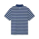  Áo Polo MLB - Varsity Stripe Oversized Collared T-shirt NY - 3APQV0343 