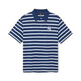  Áo Polo MLB - Varsity Stripe Oversized Collared T-shirt NY - 3APQV0343 