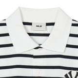  Áo Polo MLB - Varsity Stripe Oversized Collared T-shirt NY - 3APQV0343 