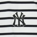  Áo Polo MLB - Varsity Stripe Oversized Collared T-shirt NY - 3APQV0343 