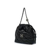  Túi Bucket MLB Korea - Basic Quilted PU Mini Crossbody Bag NY - 3ACRBQ16N-50BKS 