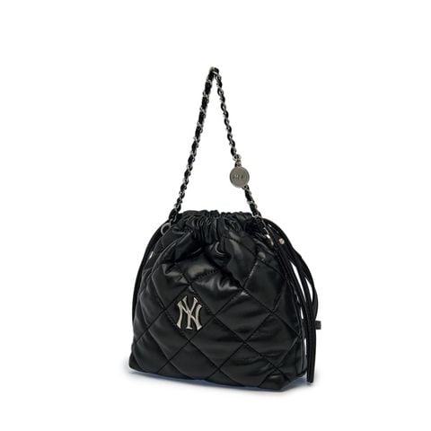 Túi Bucket MLB Korea - Basic Quilted PU Mini Crossbody Bag NY - 3ACRBQ16N-50BKS