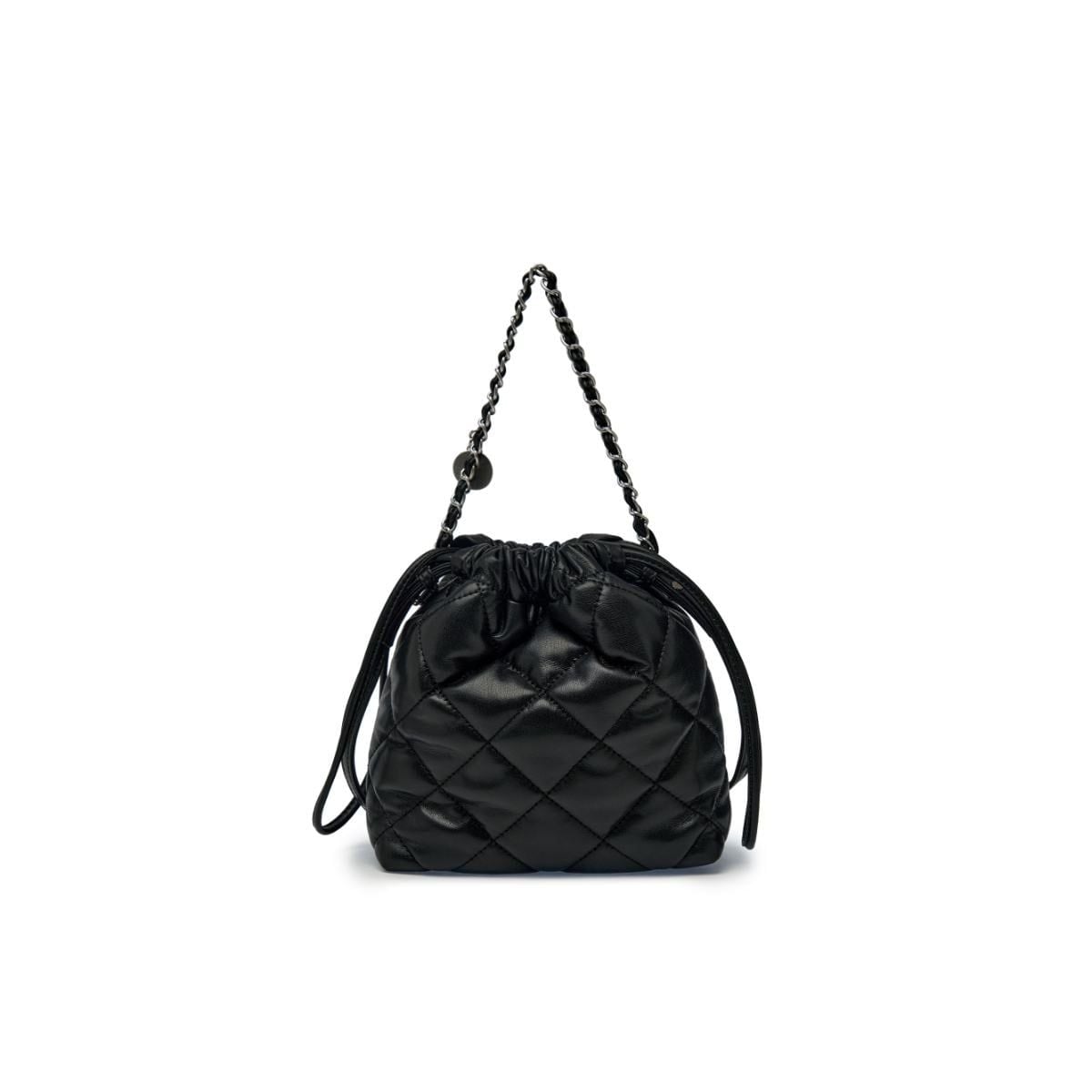  Túi Bucket MLB Korea - Basic Quilted PU Mini Crossbody Bag NY - 3ACRBQ16N-50BKS 