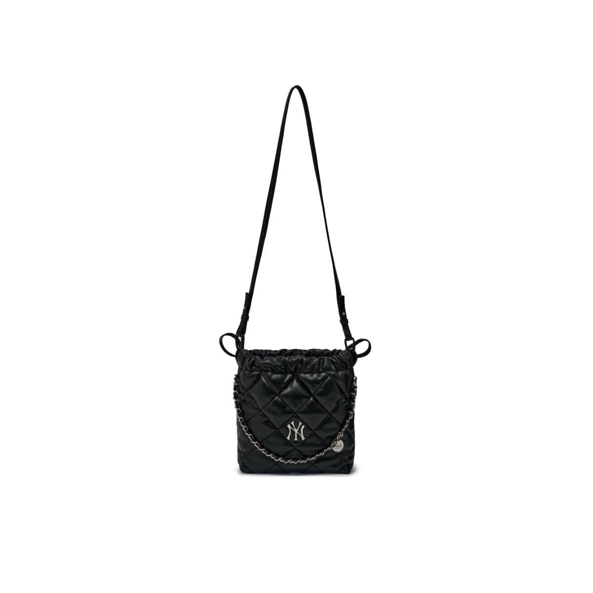  Túi Bucket MLB Korea - Basic Quilted PU Mini Crossbody Bag NY - 3ACRBQ16N-50BKS 